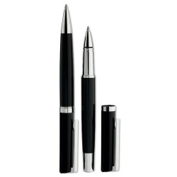 Set d'écriture personnalisé élégant pas cher - CECIL Matières : ABS Couleurs : noir goodies publicitaire événementiel