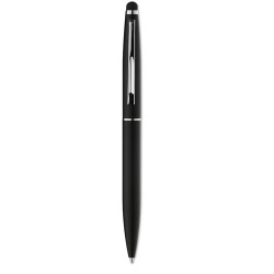 Stylo-stylet publicitaire unique QUIM Matières : aluminium Couleurs : noir