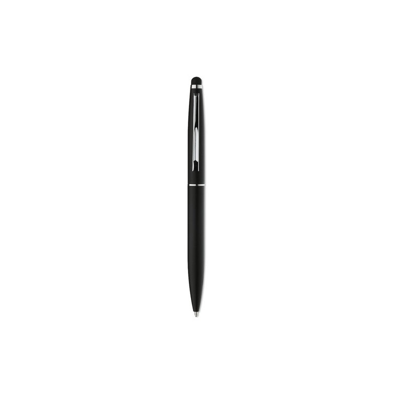 Stylo-stylet publicitaire unique QUIM Matières : aluminium Couleurs : noir