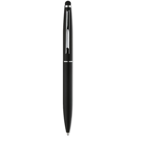 Stylo-stylet publicitaire unique QUIM Matières : aluminium Couleurs : noir