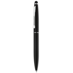 Stylo-stylet publicitaire unique QUIM Matières : aluminium Couleurs : noir 2