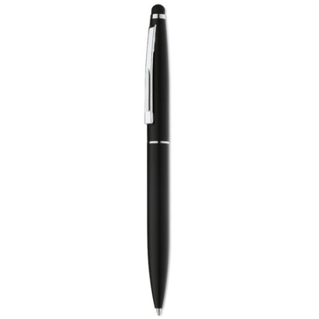 Stylo-stylet publicitaire unique QUIM Matières : aluminium Couleurs : noir cadeau entreprise pas cher