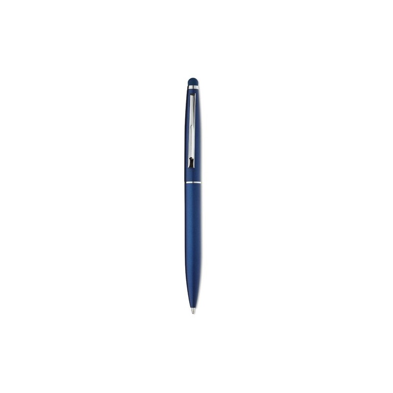Stylo-stylet publicitaire unique QUIM Matières : aluminium Couleurs : bleu personnalisable avec votre logo