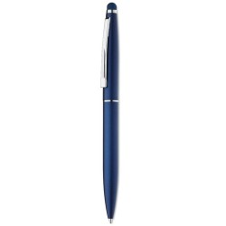 Stylo-stylet publicitaire unique QUIM Matières : aluminium Couleurs : bleu goodies publicitaire événementiel