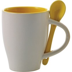  Matières : céramique Couleurs : jaune personnalisable avec votre logo