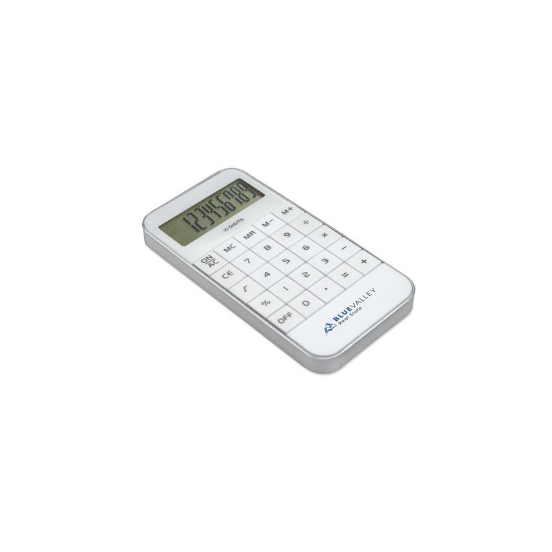 Calculatrice Personnalisée pour Bureau - ZACK Matières : ABS Couleurs : blanc goodies publicitaire événementiel