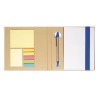 Set de Papeterie Personnalisé - QUINCY Accessoires de Bureau Matières : papier Couleurs : bleu royal cadeau entreprise pas cher