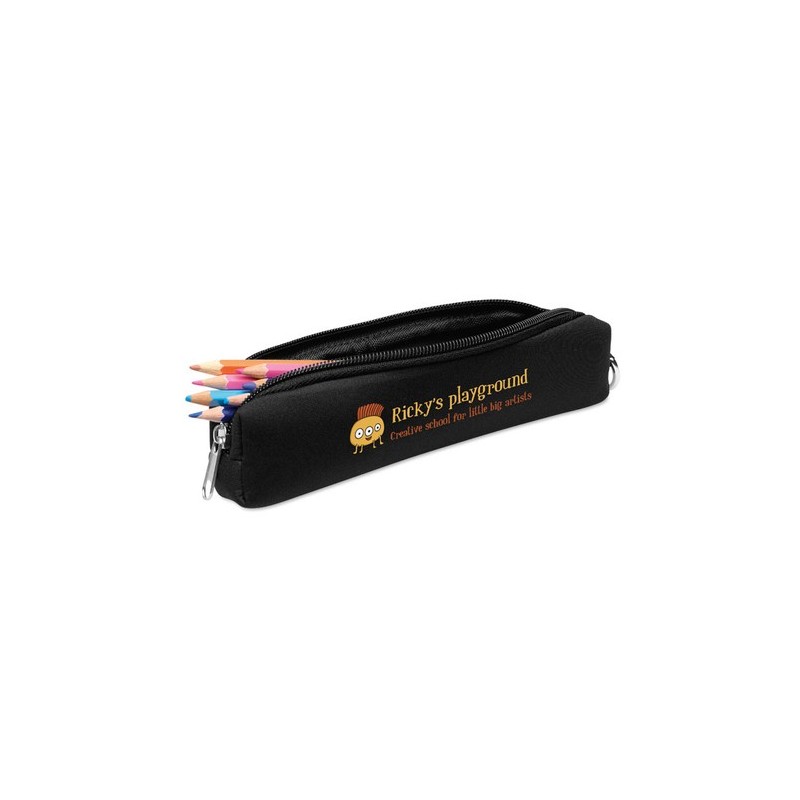 Trousse Personnalisée Éco-responsable IRIS - Objets Publicitaires Matières : néoprène Couleurs : noir livraison express 24h 48h