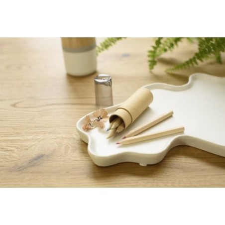 Tube de 6 Crayons Libbie avec Taille-Crayon