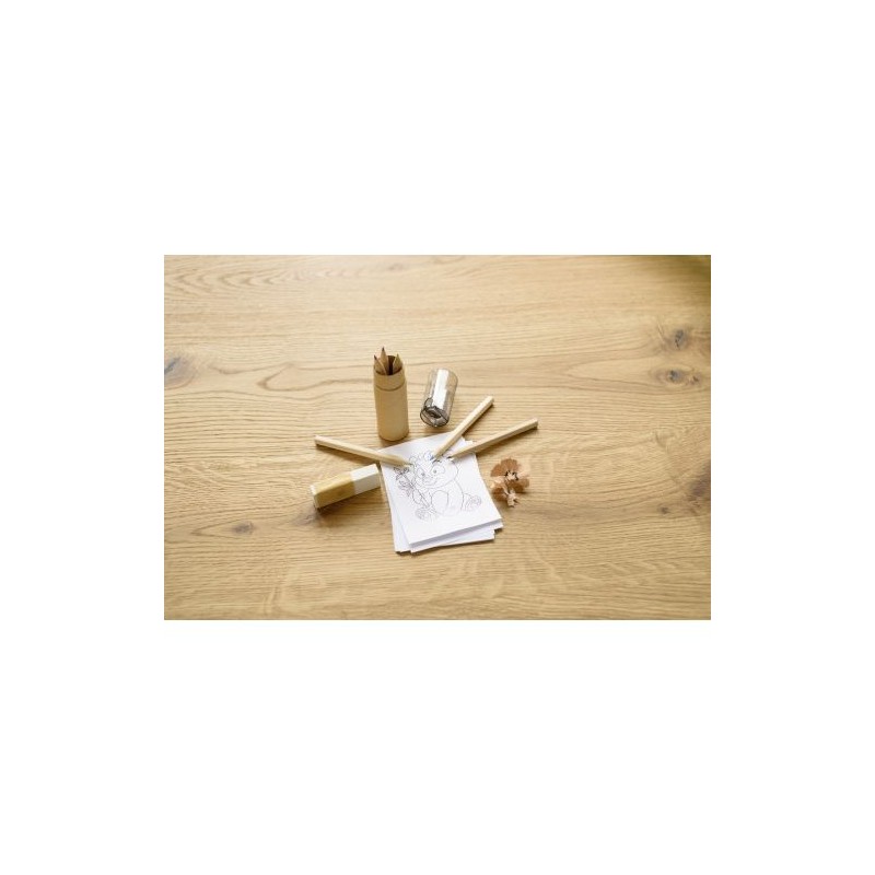 Tube de 6 Crayons Libbie avec Taille-Crayon