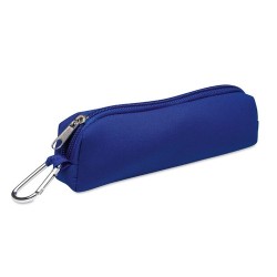 Trousse Personnalisée Éco-responsable IRIS - Objets Publicitaires Matières : néoprène Couleurs : bleu marquage laser ultra préci