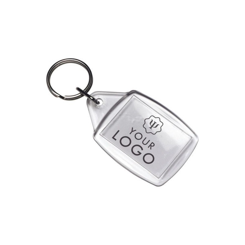 Porte-clés en plastique Leo - Personnalisable et Pratique
