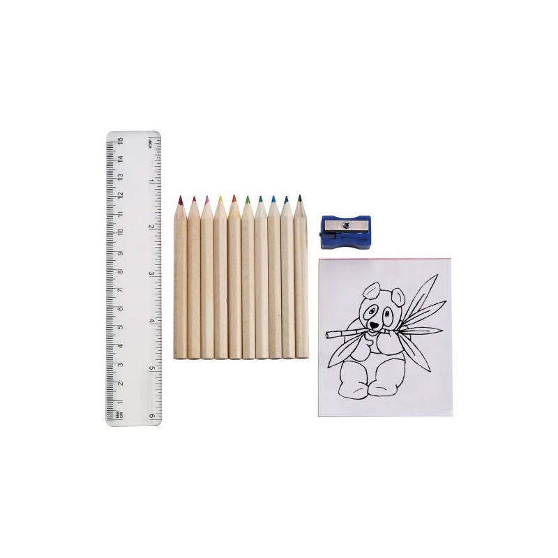 Set à dessin de 10 crayons Hilary