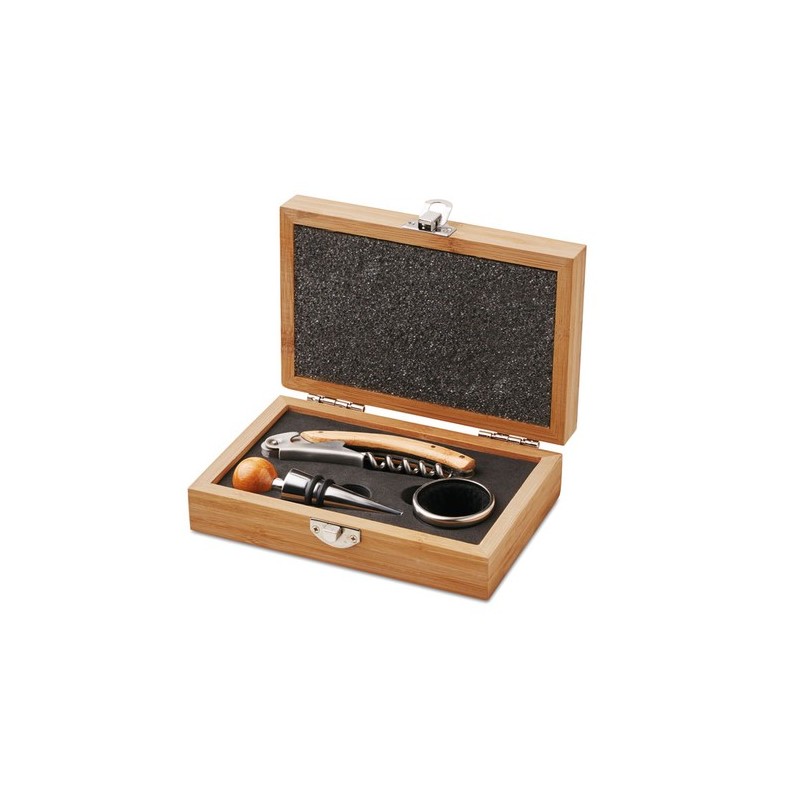Coffret de sommelier  en bambou - SONOMA Matières : MDF Couleurs : bois