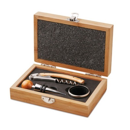 Coffret de sommelier  en bambou - SONOMA Matières : MDF Couleurs : bois