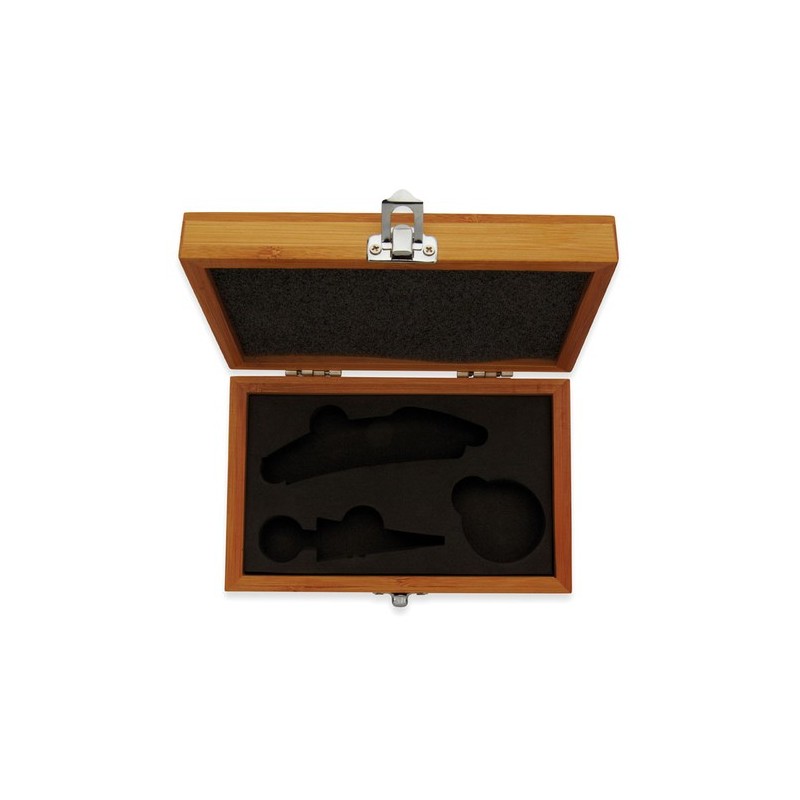 Coffret de sommelier  en bambou - SONOMA Matières : MDF Couleurs : bois cadeau entreprise pas cher