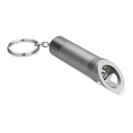 Lampe torche porte-clés personnalisée en métal LITOP - Cadeau pratique pas cher Matières : aluminium Couleurs : pierre