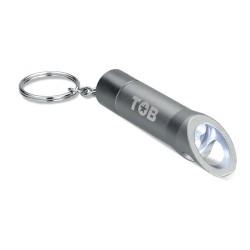 Lampe torche porte-clés personnalisée en métal LITOP - Cadeau pratique pas cher Matières : aluminium Couleurs : pierre goodies p