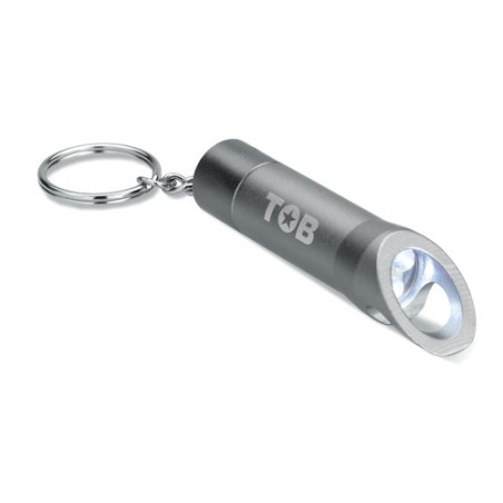 Lampe torche porte-clés personnalisée en métal LITOP - Cadeau pratique pas cher Matières : aluminium Couleurs : pierre goodies p