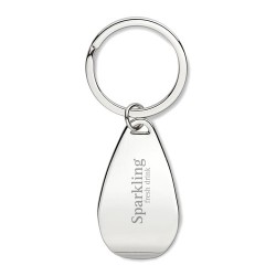 Porte-clés Décapsuleur Personnalisé Éco-responsable HANDY Matières : métal Couleurs : argenté brillant cadeau entreprise pas che