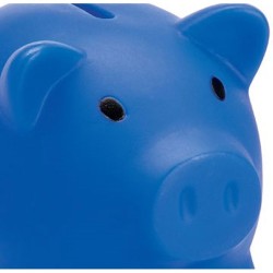 Tirelire Personnalisée Éco-responsable SOFTCO - Idéale pour vos Objectifs d'Épargne Matières : PVC Couleurs : bleu goodies publi