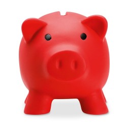 Tirelire Personnalisée Éco-responsable SOFTCO - Idéale pour vos Objectifs d'Épargne Matières : PVC Couleurs : rouge cadeau clien
