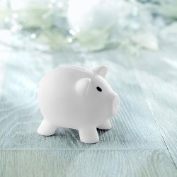 Tirelire Personnalisée Éco-responsable SOFTCO - Idéale pour vos Objectifs d'Épargne Matières : PVC Couleurs : blanc cadeau entre