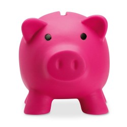 Tirelire Personnalisée Éco-responsable SOFTCO - Idéale pour vos Objectifs d'Épargne Matières : PVC Couleurs : fuchsia personnali