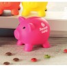 Tirelire Personnalisée Éco-responsable SOFTCO - Idéale pour vos Objectifs d'Épargne Matières : PVC Couleurs : fuchsia objet prom