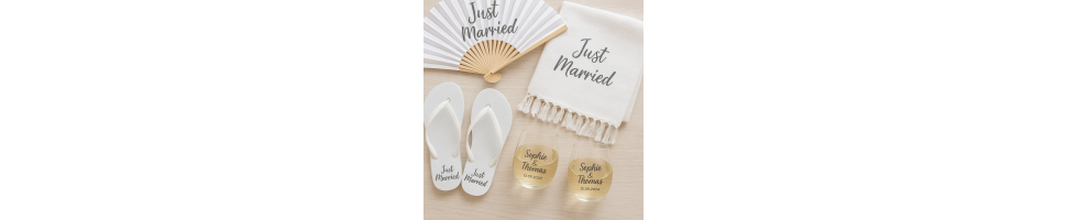 Objets personnalisés pas cher pour mariage et cérémonie