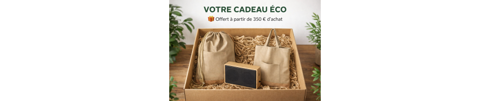 Goodies personnalisés éco-responsables | Objets publicitaires durables