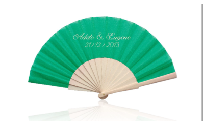 Eventail personnalisé pour mariage