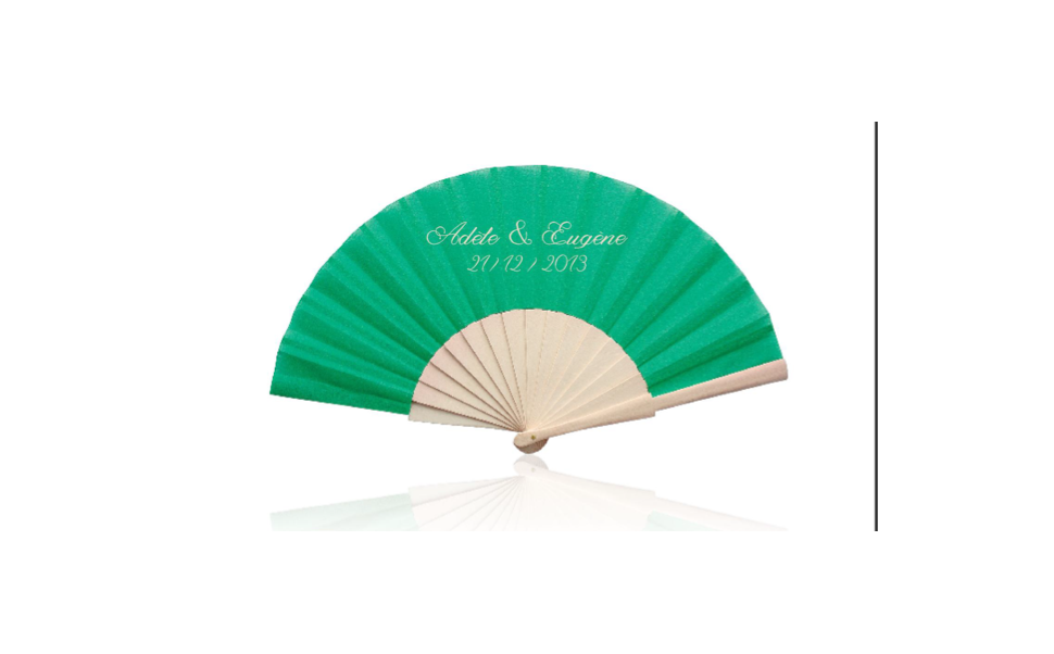 Eventail personnalisé pour mariage