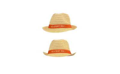 Chapeau de paille personnalisé